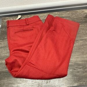 LOFT Fully Lined Red Trouser Dress Pants (1025) NWT $80